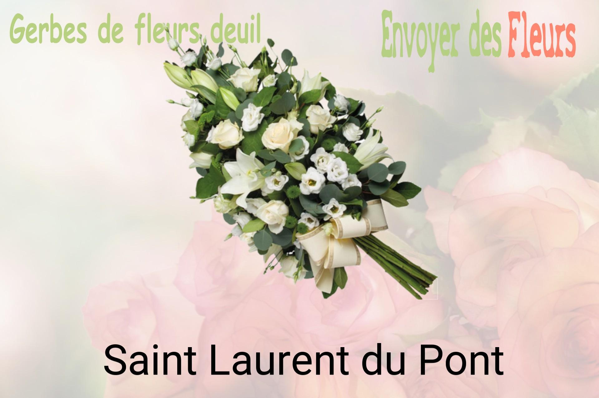 Gerbe de fleurs de deuil livrée à Saint-Laurent-du-Pont